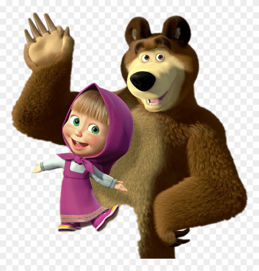 #dibujos Animados - Masha And The Bear Png Clipart #3409543