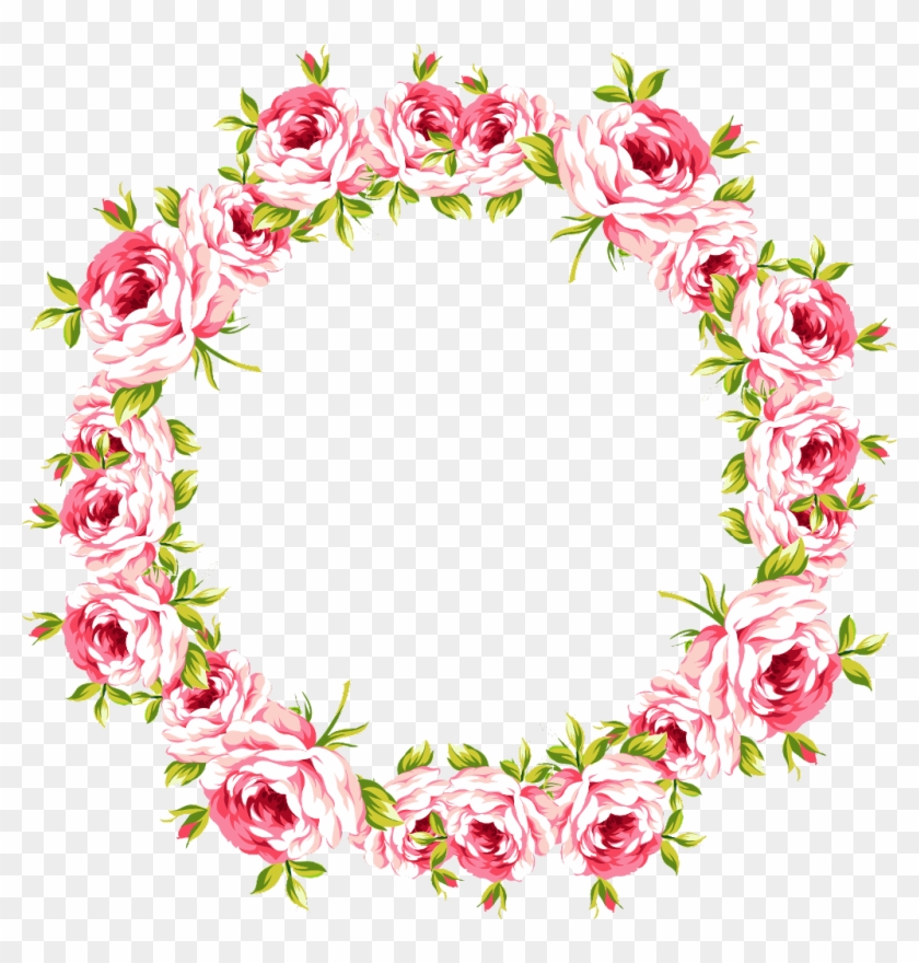 #frame #marco #flores #flower #hear #love #cute #corazon - Frame De Flores Png Clipart