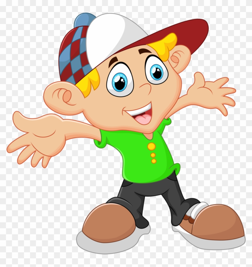 Bonecos * Meninos Boy Illustration, Boy Images, Clips, - Desenho De Menino De Bone - Png Download