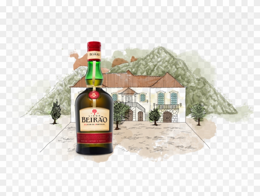 O Licor, Antes De Se Chamar Beirão, Já Se Fabricava - Glass Bottle Clipart #3410009