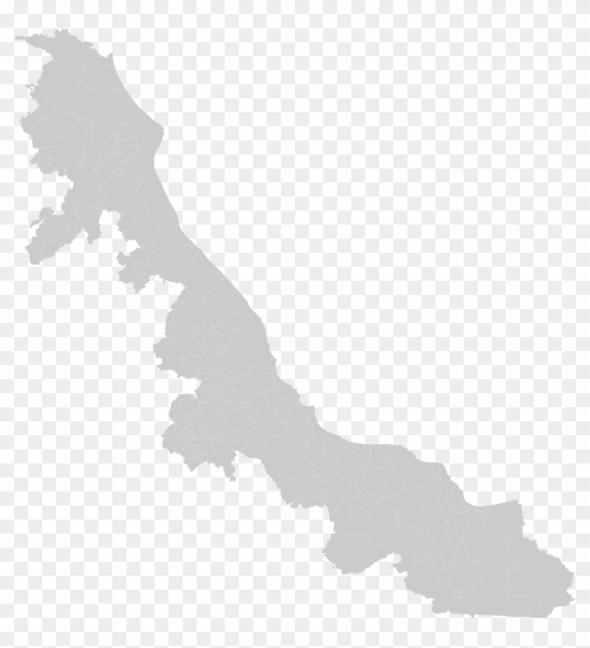 Blank Map Of Veracruz - Veracruz Mapa Png Clipart