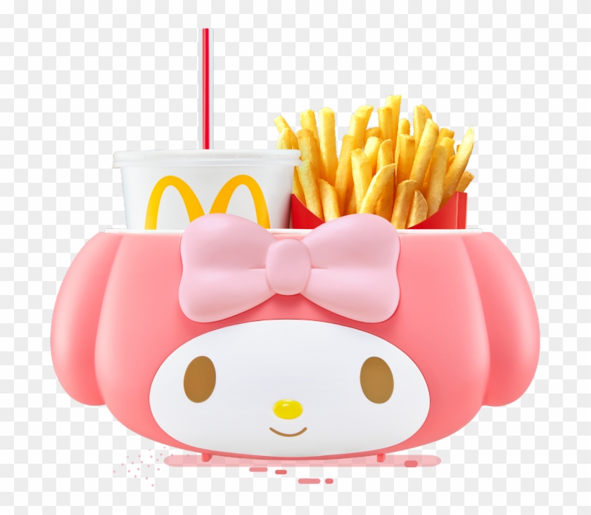 The Lovely And Pink My Melody Is Now A Handy Holder - My Melody Mcdonalds 2018 Clipart #3410286