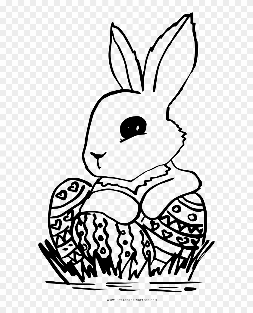 Coelhinho Da Páscoa Coloring Page - Cartoon Clipart
