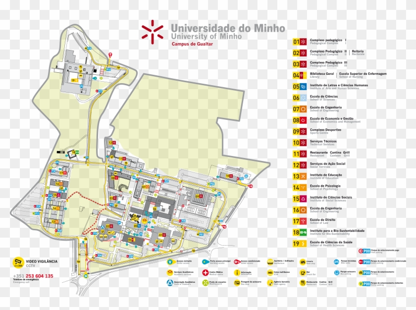 Gualtar Campus - Universidade Do Minho Azurem Clipart