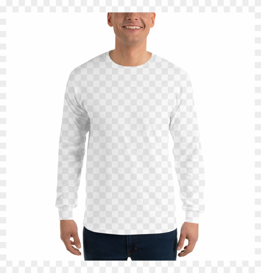 Gildan 2400 Ultra Cotton Long Sleeve T-shirt - Black Long Sleeve Shirt Mockup Clipart