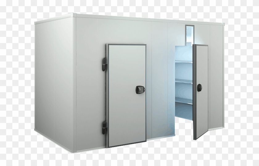 Cámara Frigorífica Modular Con Divisoria Y Guía - Chambre Froide Boucherie Clipart