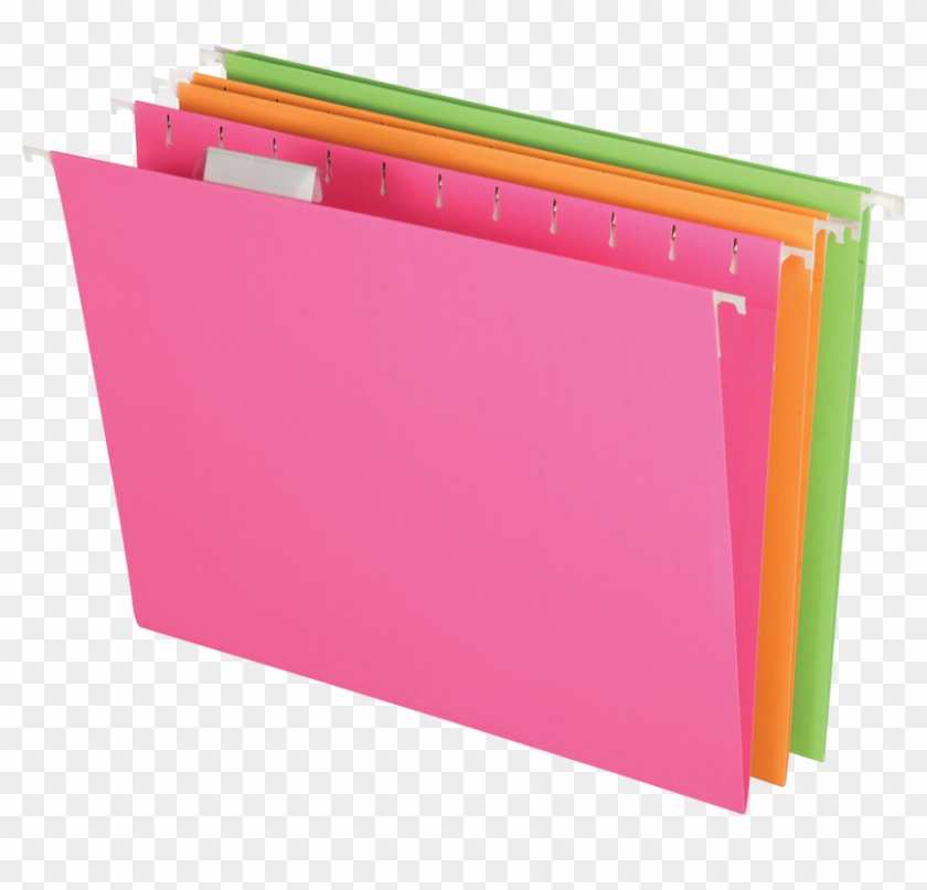 Pendaflex Glow Hanging Folders Letter Assorted Neon - Construction Paper Clipart #3411235