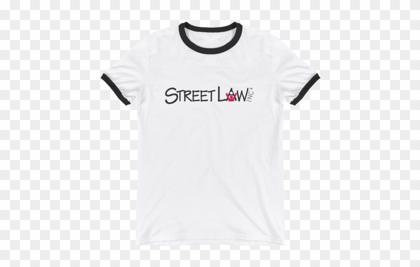 Street Law Ringer T-shirt - Ringer Tee Mockup Free Clipart