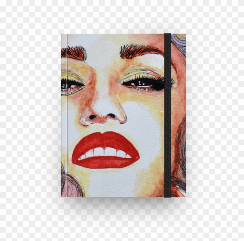 Caderno Gwen Stefani Em Aquarela De Margarete Bomna - Modern Art Clipart