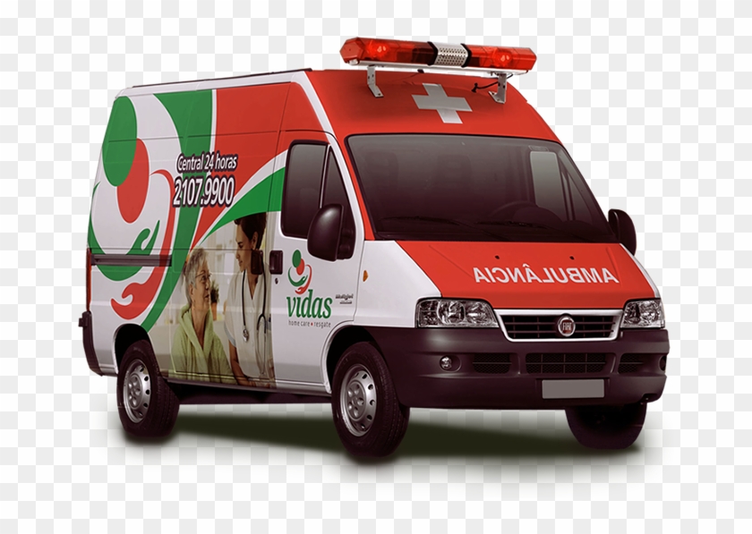 Contamos Com Uma Frota De Ambulâncias Novas E Totalmente - Ambulance Clipart #3411991