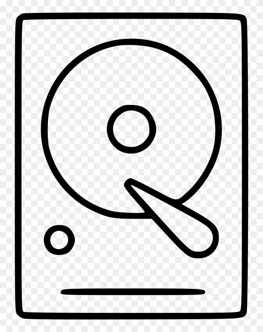 Hard Disk Hdd Storage Save Record Hardware Comments - Circle Clipart