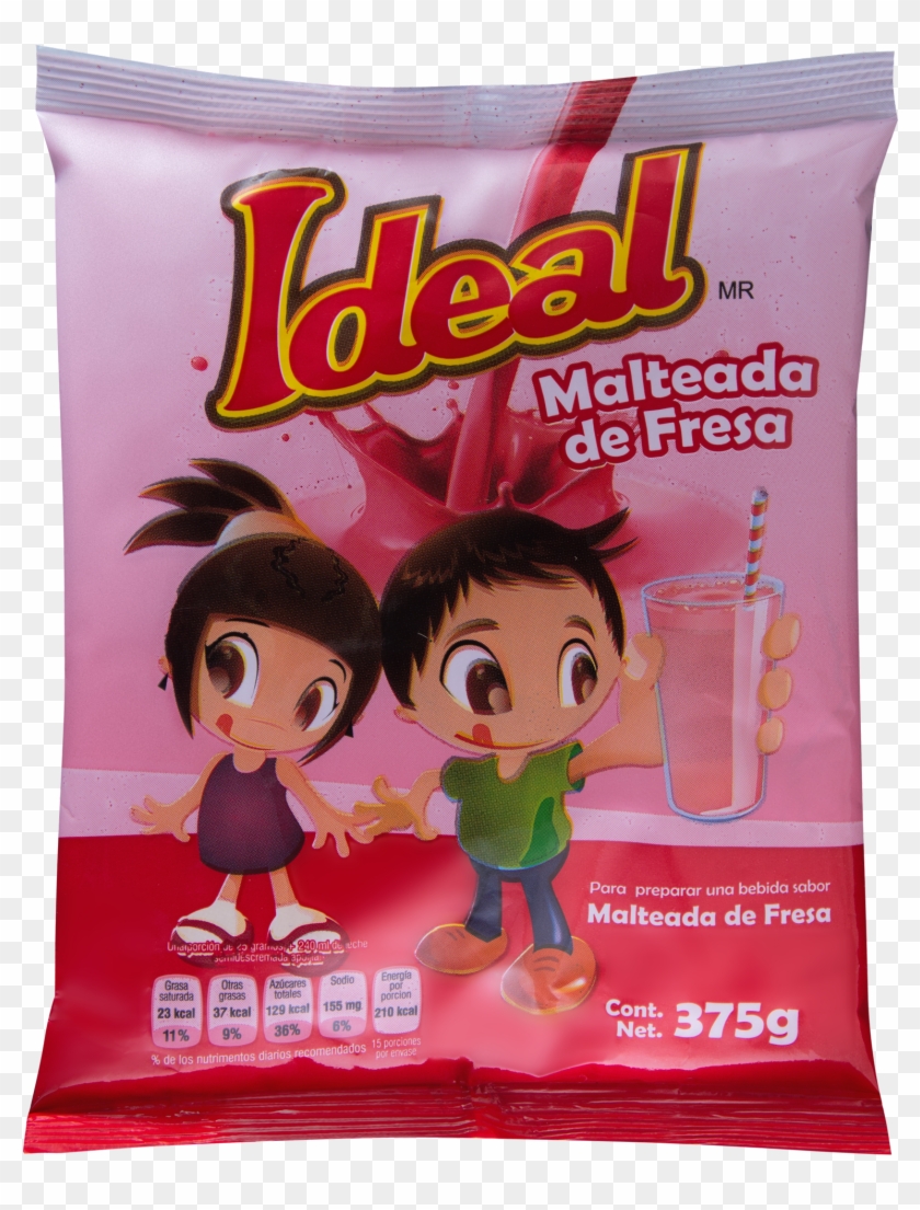 Malteada De Fresa - Cartoon Clipart