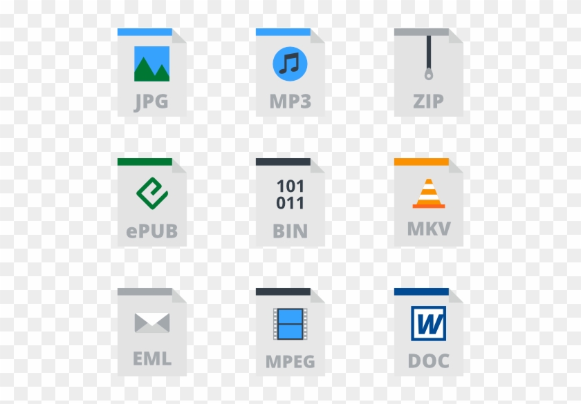 Files Types - Office Filetypes Icons Clipart #3413186