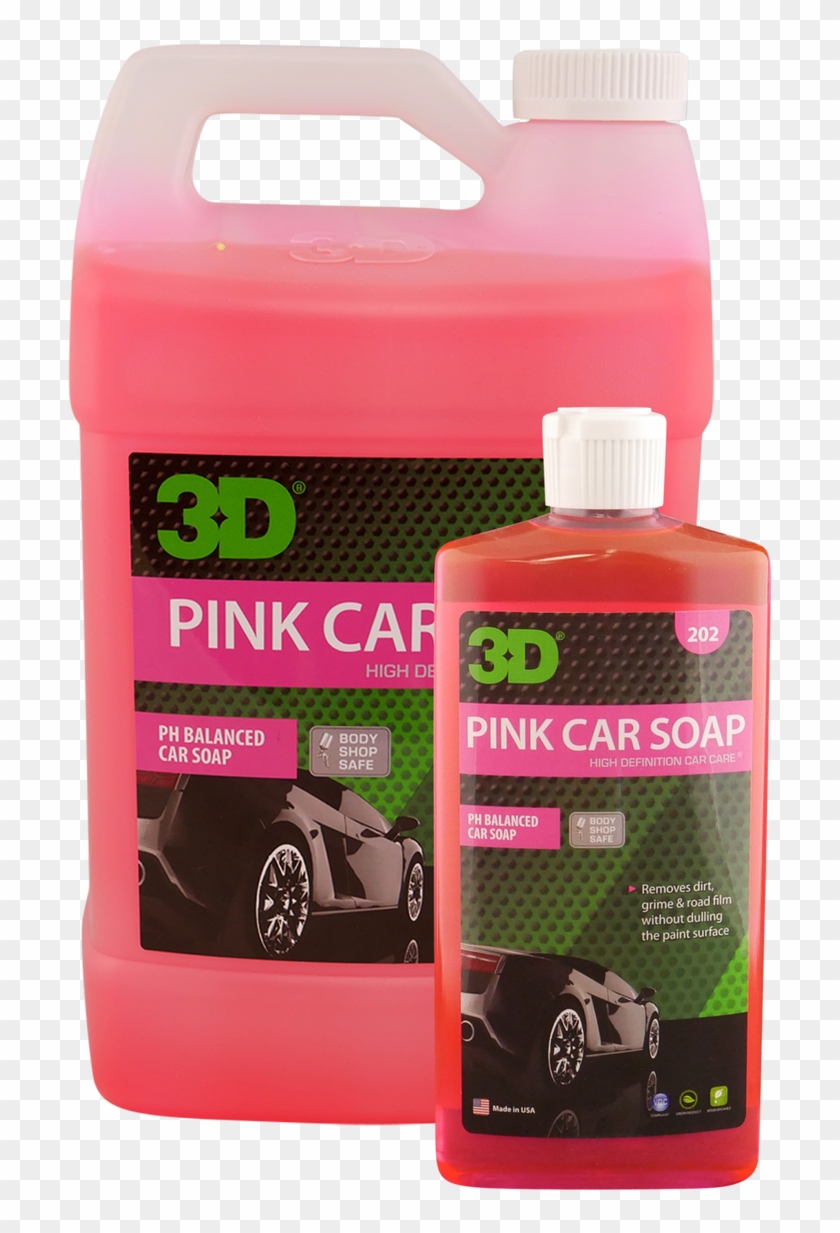 3d Car Care 3d Pink Car Soap , Png Download - 3d Auto Detailing Products Clipart #3413239