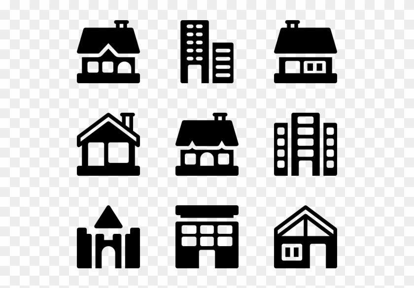 Type Of Houses - Finance Icons Clipart #3413242