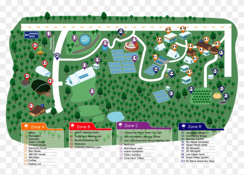 Chiang Mai World Green City - Plan Clipart #3414027
