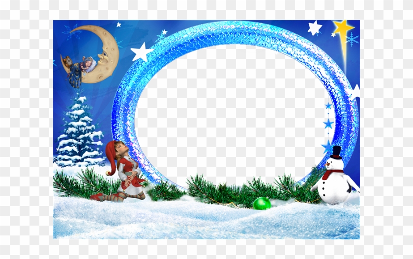 Fondos Y Marcos De Navidad Para Fotos - Christmas Clipart #3414102