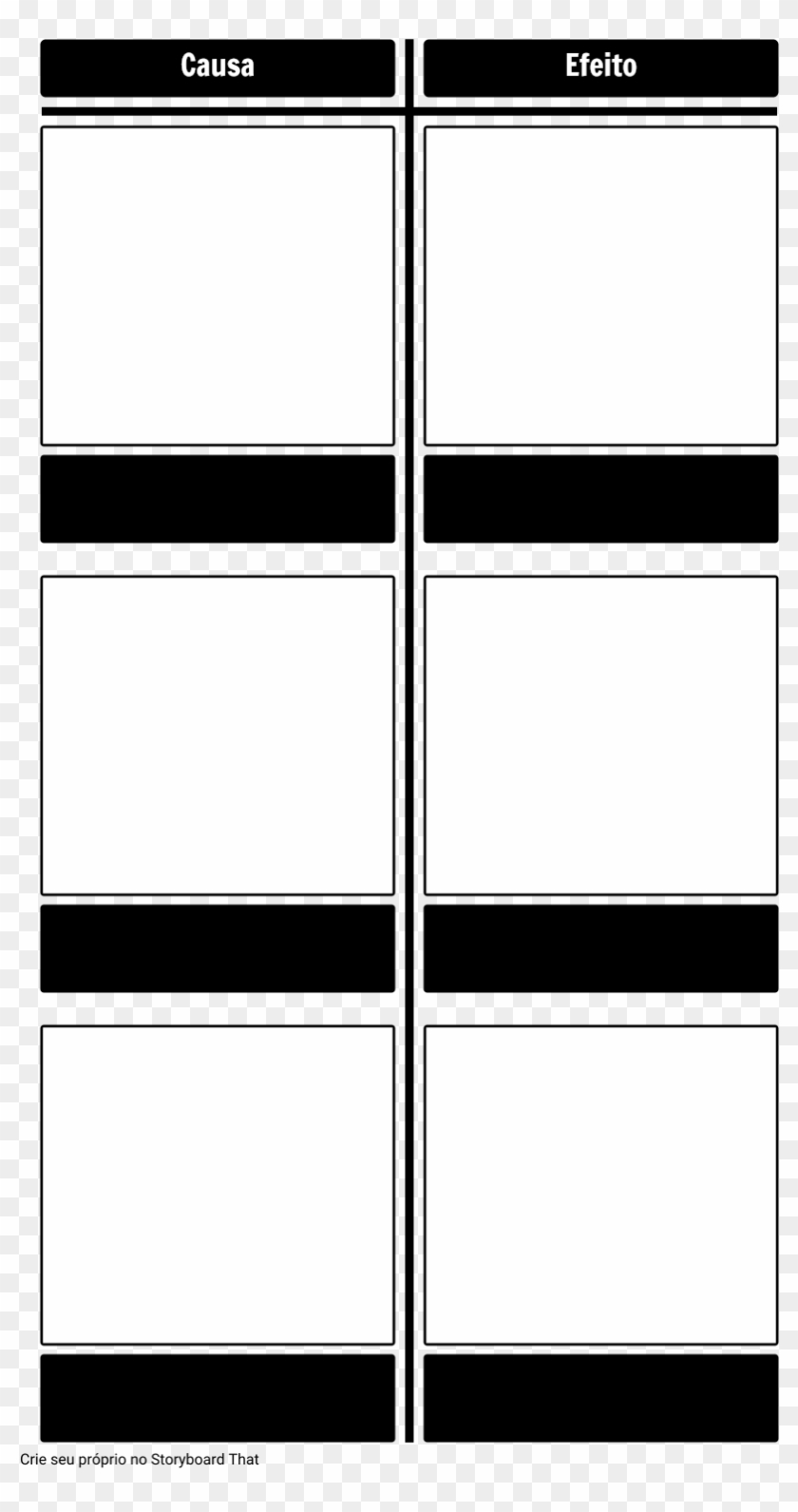 Causa E Efeito Em Plot - Cause And Effect Storyboard Clipart