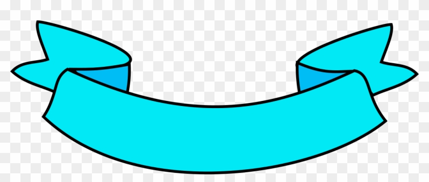 Banner Azul Claro Png - Faixa Azul Claro Png Clipart