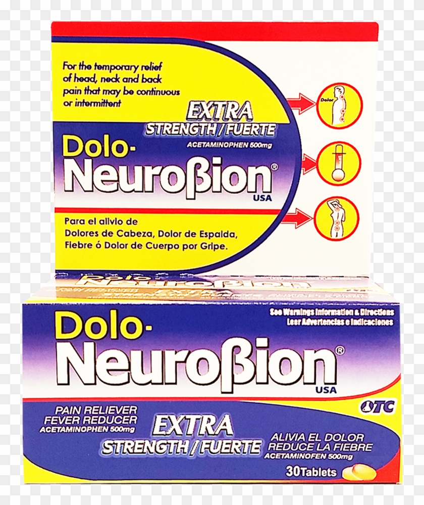 Dolo Neurobion Pain Reliever 30 Tabs - Dolores De Espalda Pastillas Clipart #3414655