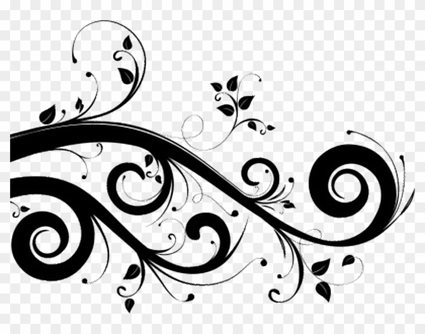 #leafs #black #design #tattoo #beautiful #pretty #unique - Floral Png Clipart