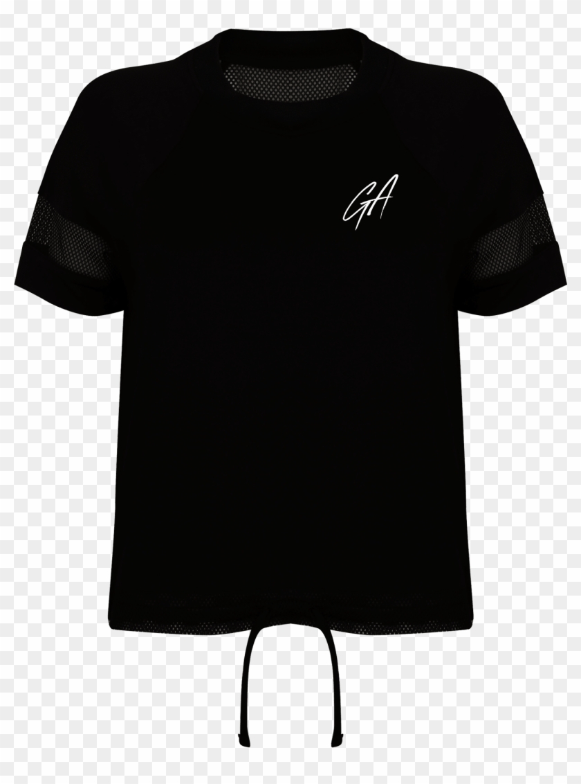 Home / Gemma Atkinson / Black Ga Mesh T-shirt , Png - Active Shirt Clipart