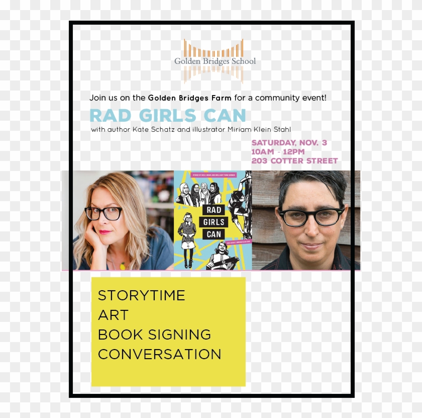 Rad Girls Can Please Join Us For A Free Community Event - Flyer Clipart