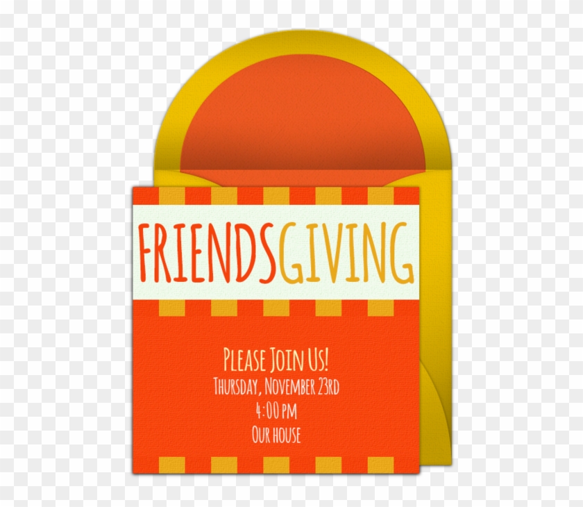 Friendsgiving Online Invitation - Illustration Clipart #3415523