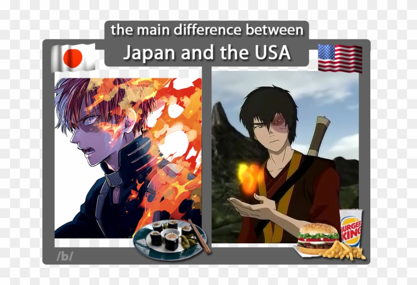 The Main Difference Between Europe And Usa - Todoroki Shouto Clipart #3415745