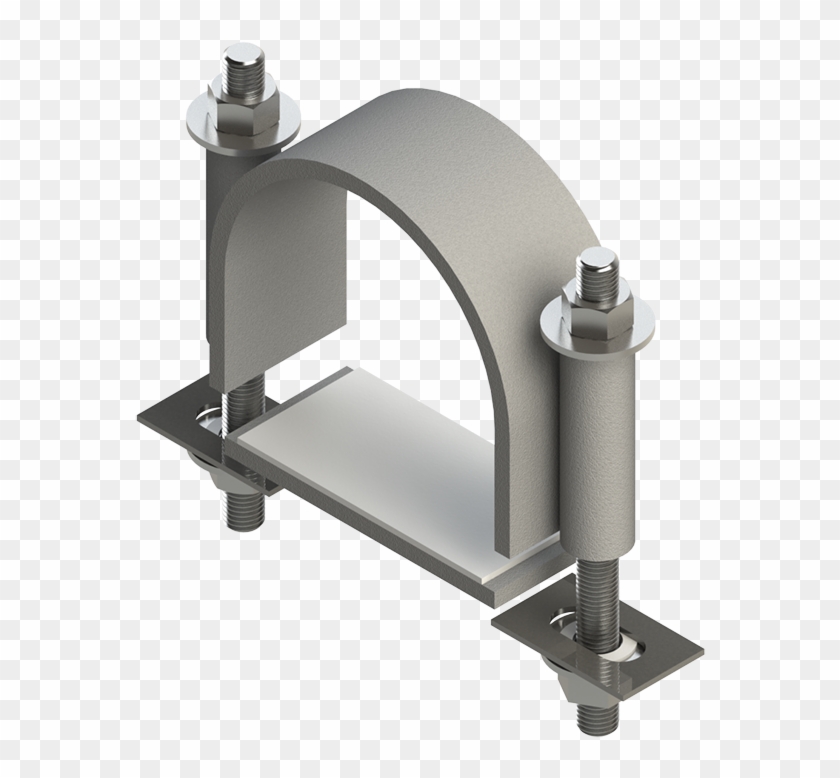 Cl 1 St 2 Bolt Anti Vibration Pipe - Flat Bar Clamp Beta Clipart