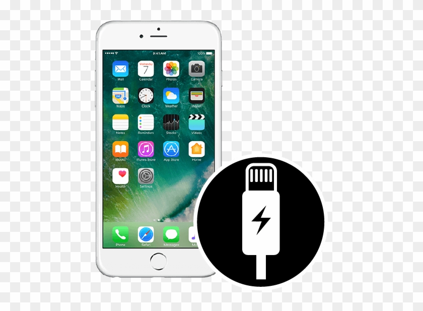 Iphone 6 Plus Charge - Face Of Iphone 7 Clipart #3416174