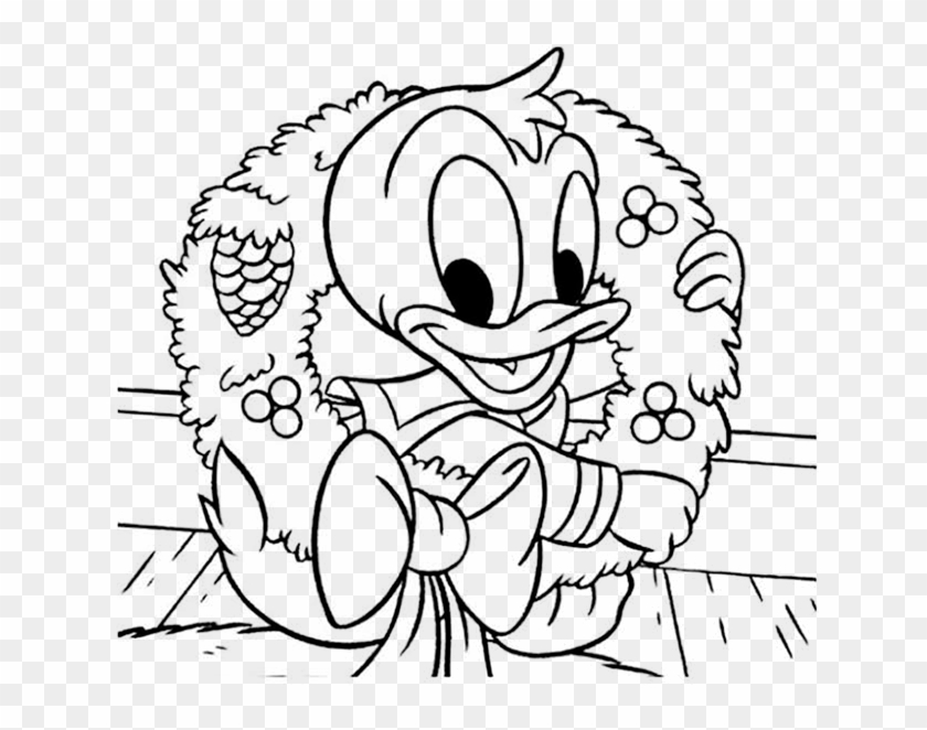 6 Navidad Pato Disney - Disney Princess Christmas Coloring Sheets Clipart