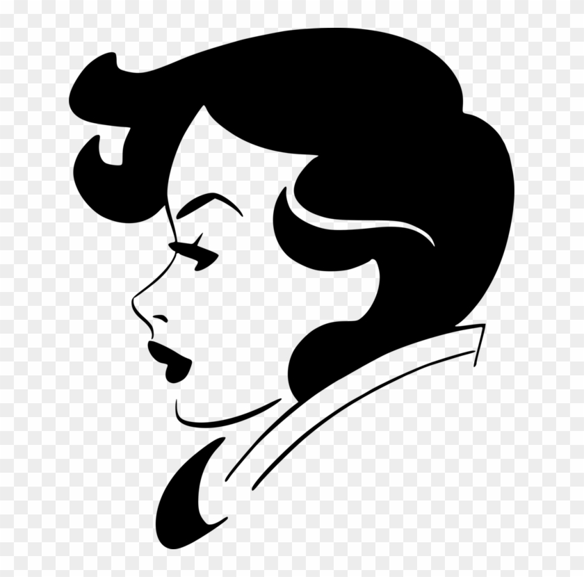 User Profile Drawing Avatar Profile Of A Person Computer - Woman Face Profile Outline Clipart