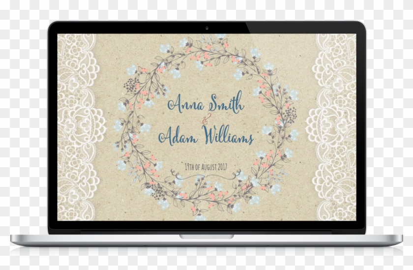 Rustic Wedding Website Template - Motif Clipart #3416384