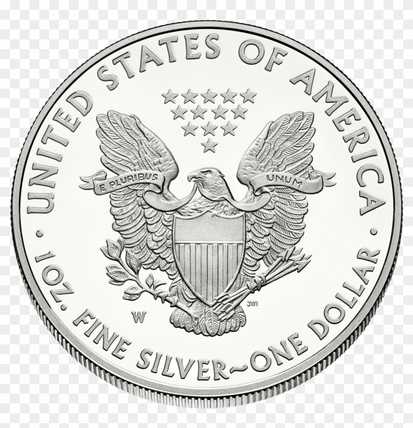 Liberty $1 Reverse - 2017 American Silver Eagle Coin Clipart #3416800