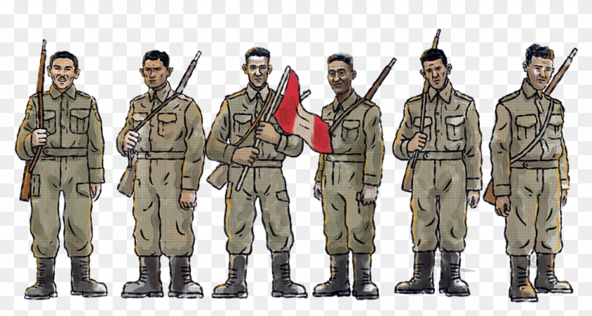 Cinco Peruanos Y Un Francés Que Adoptó A Nuestro País - Troop Clipart #3416859