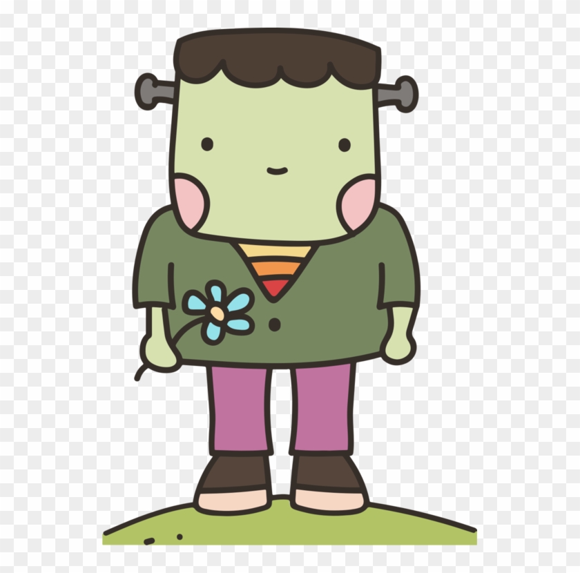 Frankenstein's Monster Halloween - Cute Monsters Frankenstein Clipart #3416971