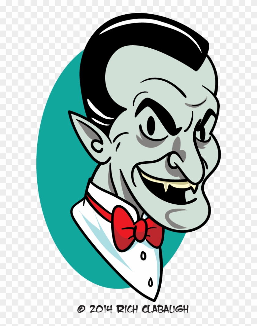 Halloween Monster Face 2 Vampire - Cartoon Clipart