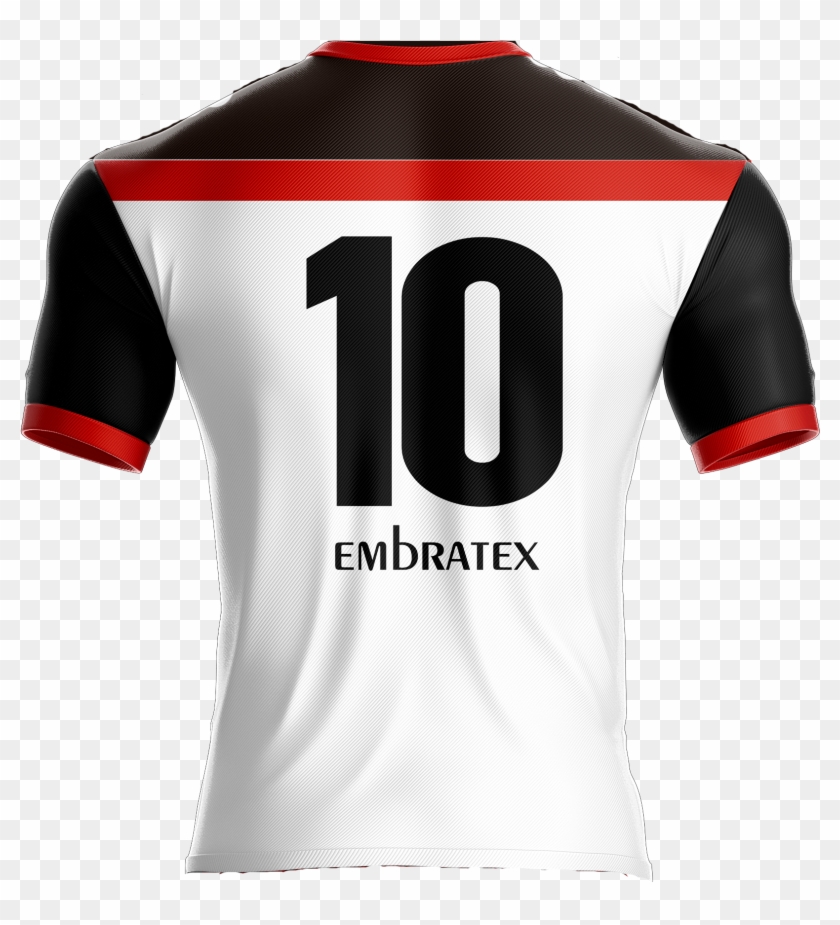 Camisa Branca Costas - Sports Jersey Clipart