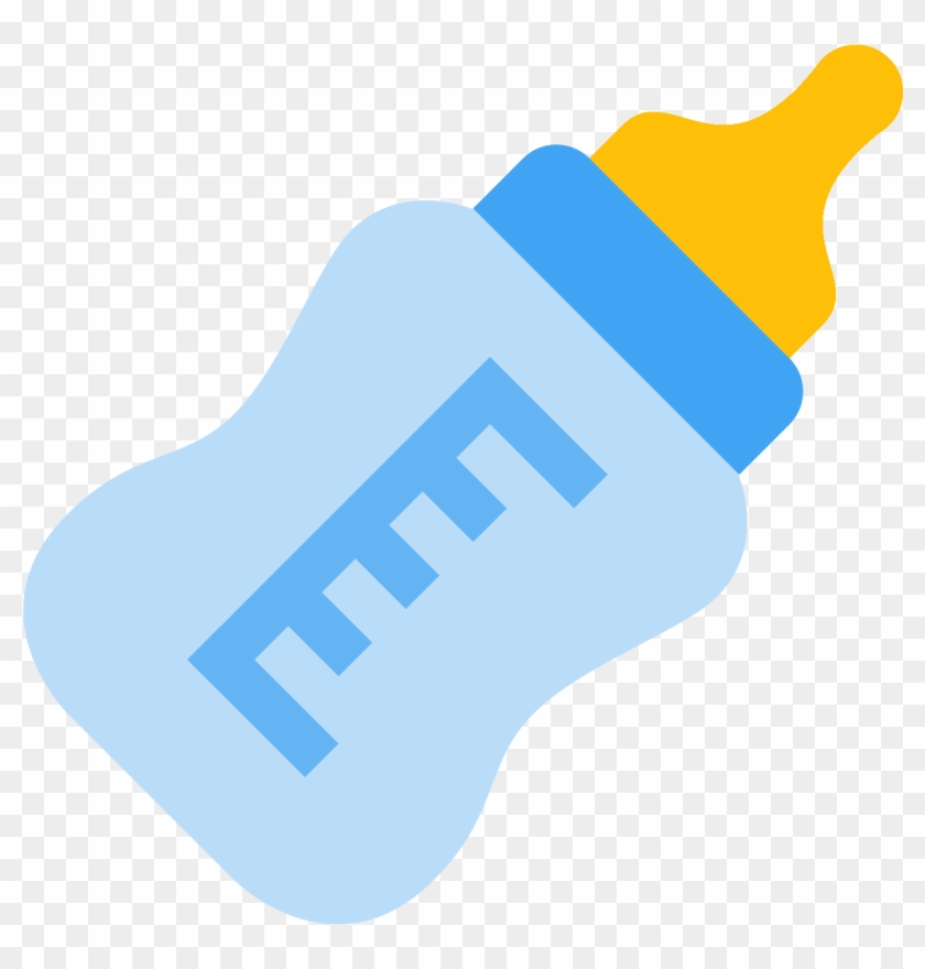 Mamadeira Emoji Png - Blue Baby Bottle Clipart Transparent Png #3417398