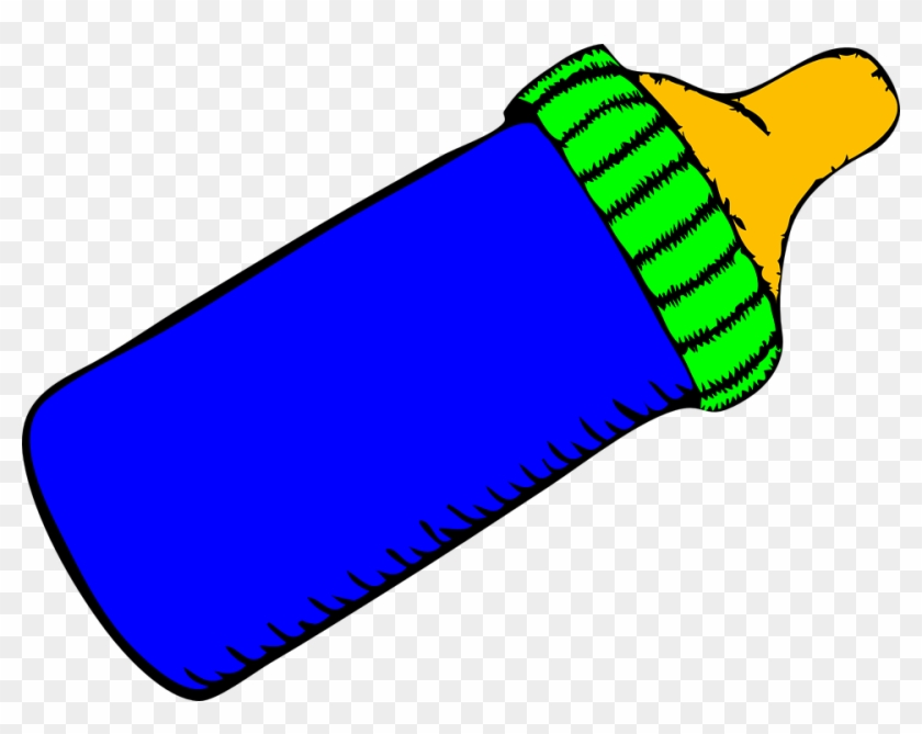 Mamadeira, Bebê, Blue, Garrafa, Líquido - Baby Bottle Clipart Transparent - Png Download