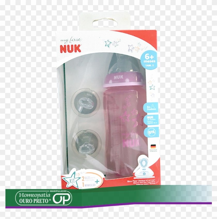 Kit Mamadeira Nuk My First 2 Bicos Girl , Png Download - Nuk Clipart