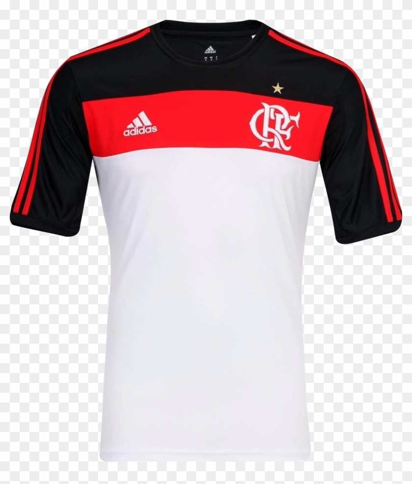 Camisa Oficial Flamengo Branca Adidas - Flamengo Clipart #3417525