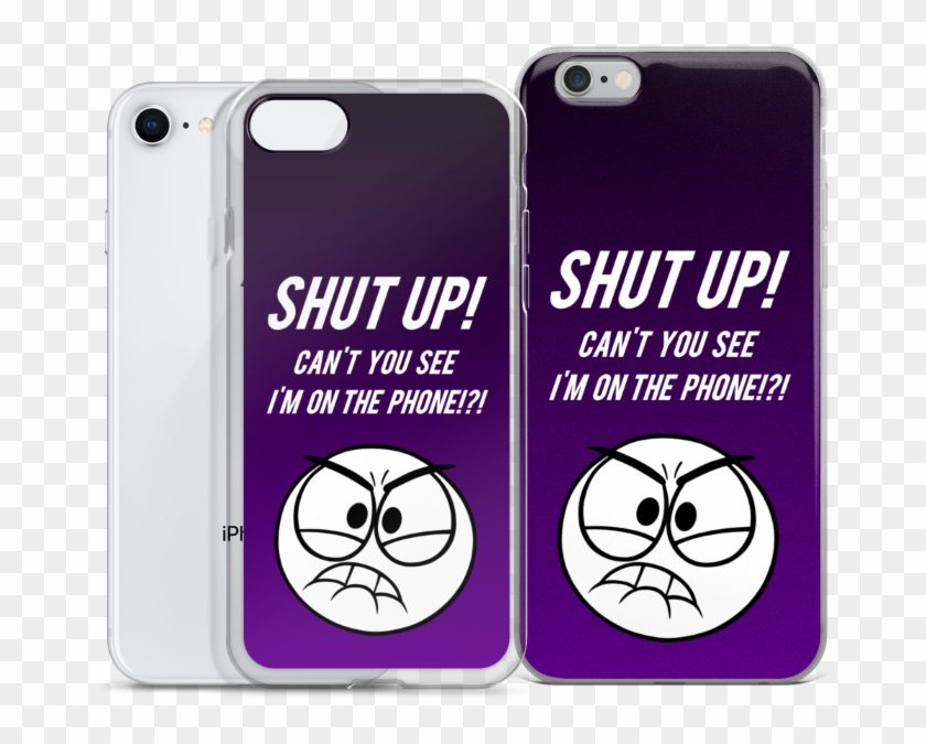 Purple Shut Up Case - Mobile Phone Clipart