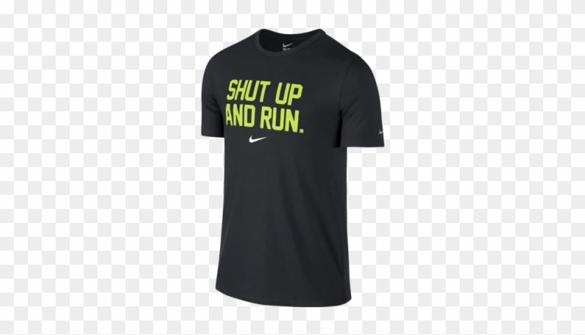 Men's Nike Shut Up And Run Short Sleeve - Kaos Shut Up And Run Clipart #3418103