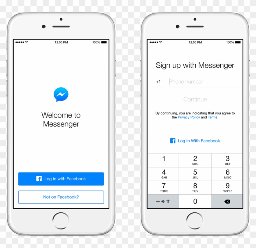 Login With Facebook Messenger Clipart