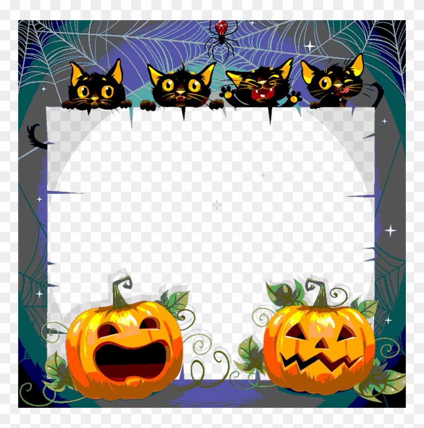 Marcos Gratis Para Fotografias - Marcos De Halloween Verticales Png Clipart #3418715