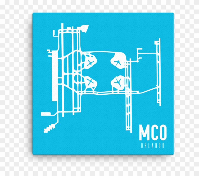 Orlando Mco Airport Runway Canvas , Png Download - Orlando Fl Clipart #3418934