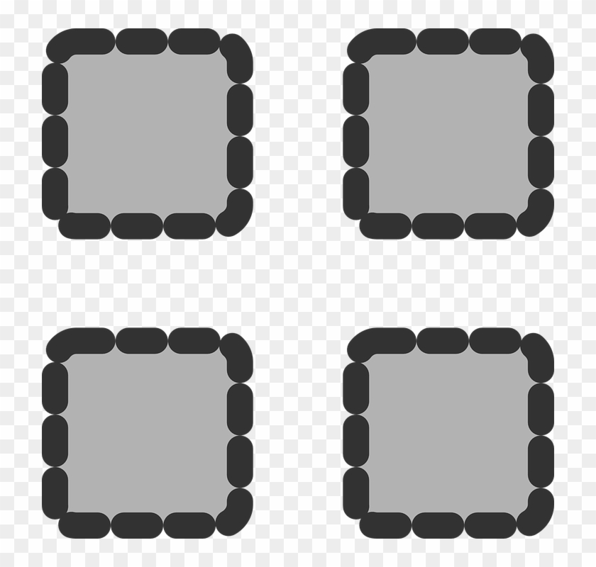 Miniaturas, Pontilhada, Praça, Ação, Cinzento - Thumbnail Clipart #3419254