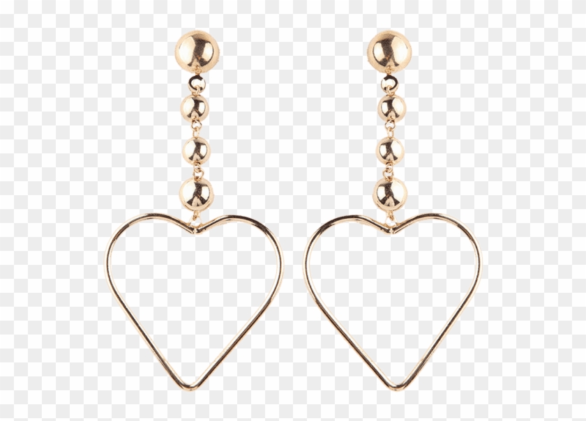 Hollow Out Corazón Pendientes - Earrings Clipart #3419332